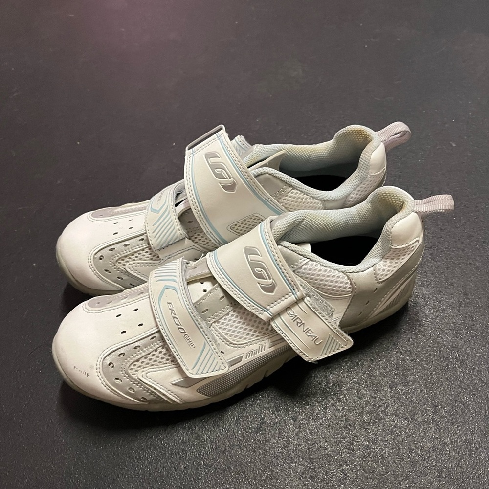 Gently used cycling shoes